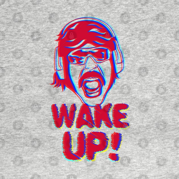 Wake Up! Light Fabric tees by RJJ Games
